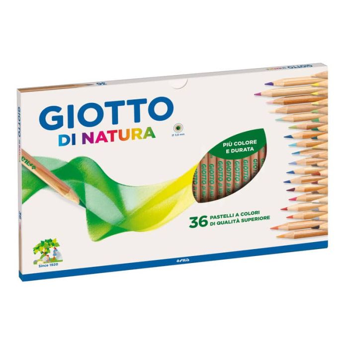 Matite colorate GIOTTO di Natura assortiti astuccio da 36 - 240800 main product photo