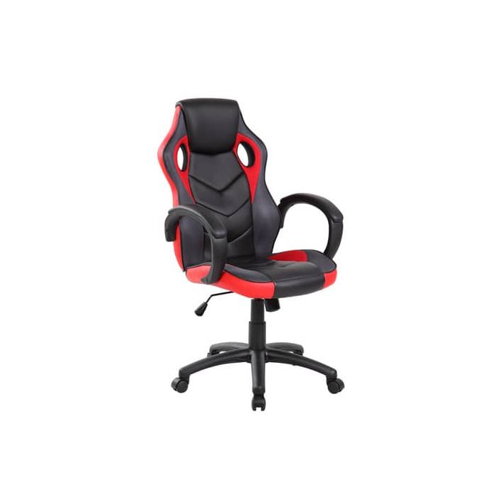 Poltrona gaming per adulti Serena Group Las Vegas L61 x P66 x H106/116 cm - rosso-nero - GA9381R main product photo