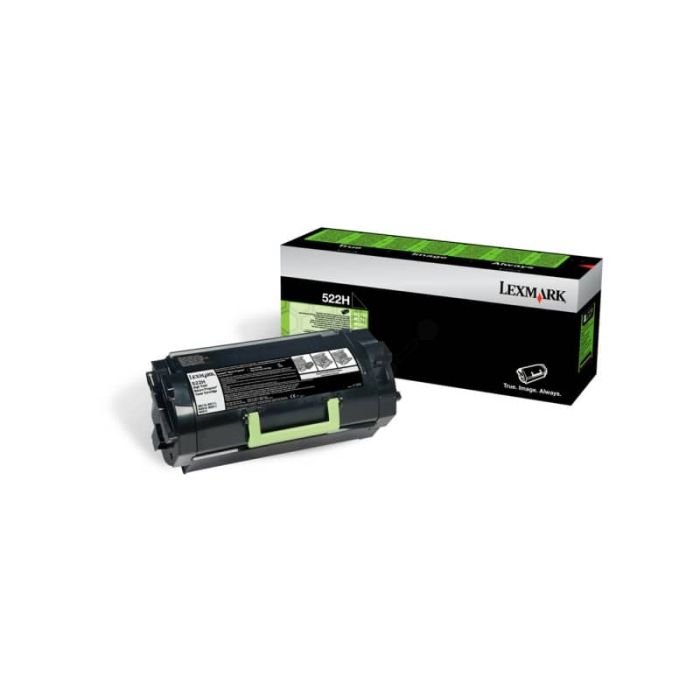 Toner alta resa return program 522H Lexmark nero 52D2H00 main product photo
