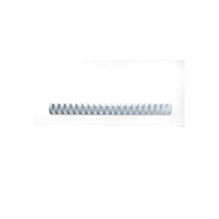 Dorsi plastici CombBind a 21 anelli - 22 mm A4 - fino a 195 fogli - conf da 100 dorsi GBC bianco - 4028612 main product photo