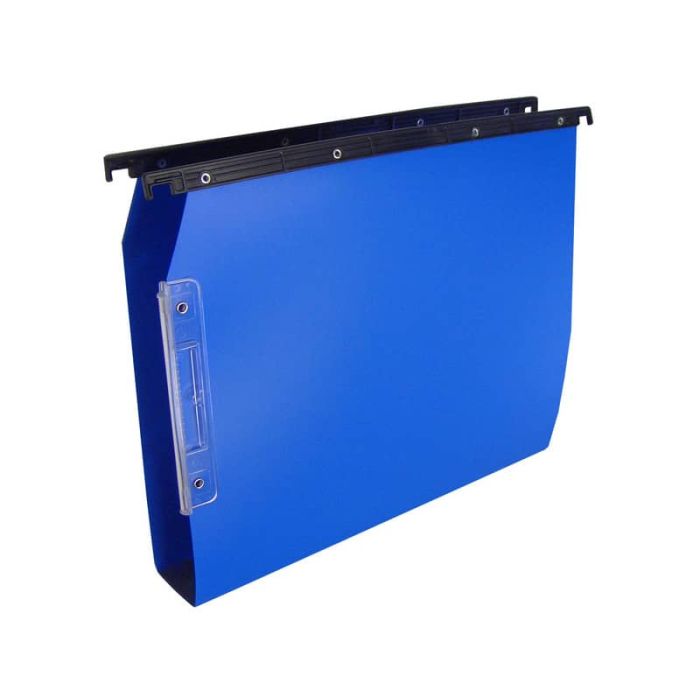 Cartelle sospese laterali per armadi CARTESIO PP 33 cm fondo a U 3 cm blu Conf. 25 pezzi - 514 M Beta 3 -A3 main product photo
