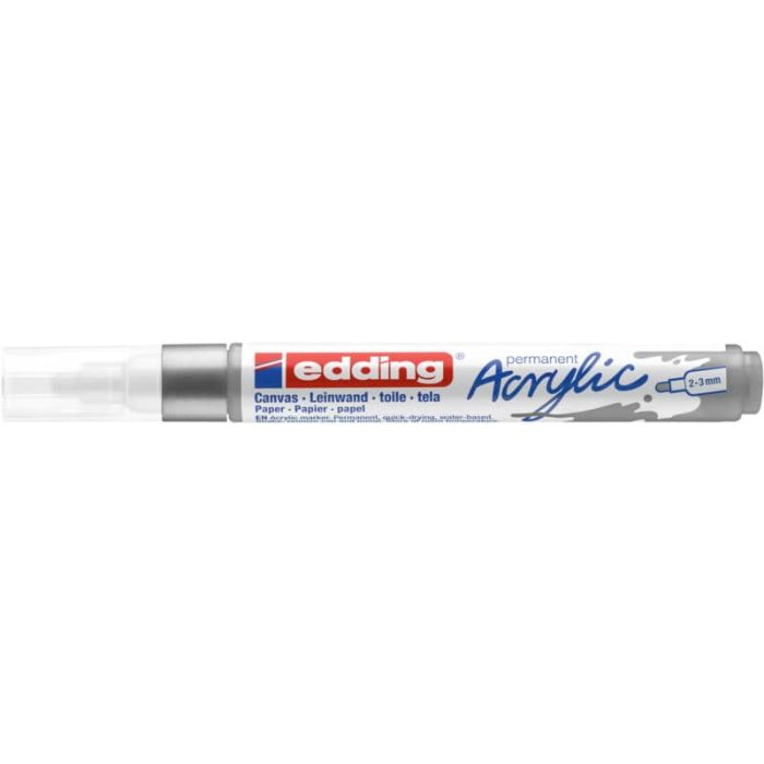 Marcatore acrilico Edding 5100 - punta tonda 2-3 mm tratto medio - argento - 4-5100923 main product photo