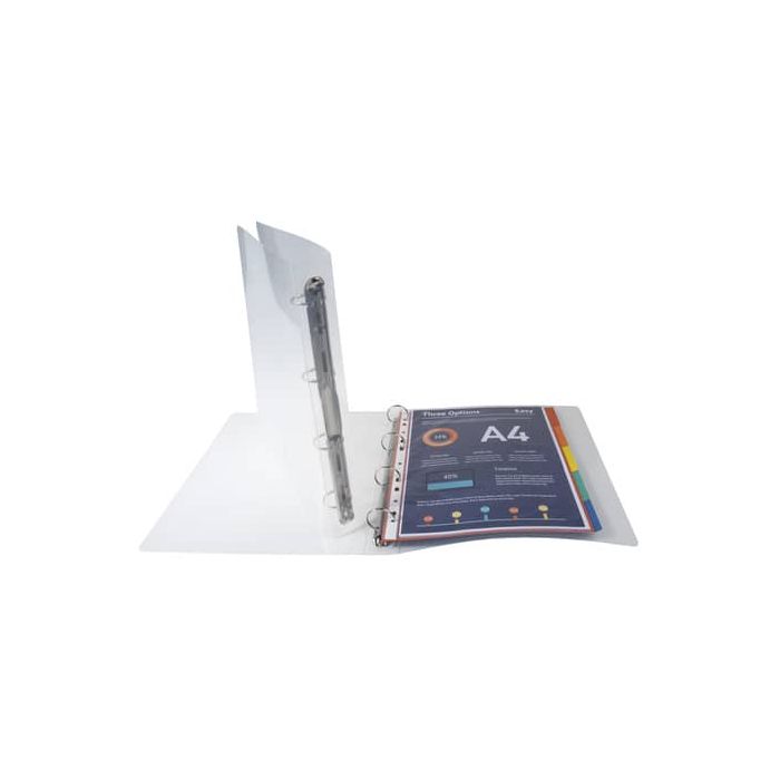 Raccoglitore Exacompta con 4 anelli - colore trasparente diametro anelli 30 mm 51342E main product photo