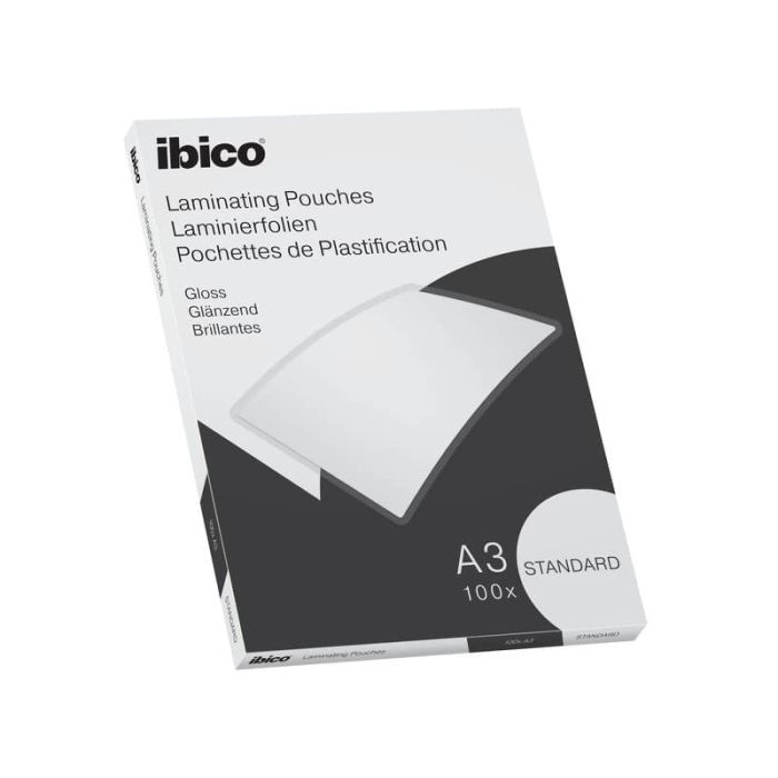 Pouches per plastificatrici IBICO BASICS standard 125mic -conf.100 pezzi Ibico A3 627313 main product photo