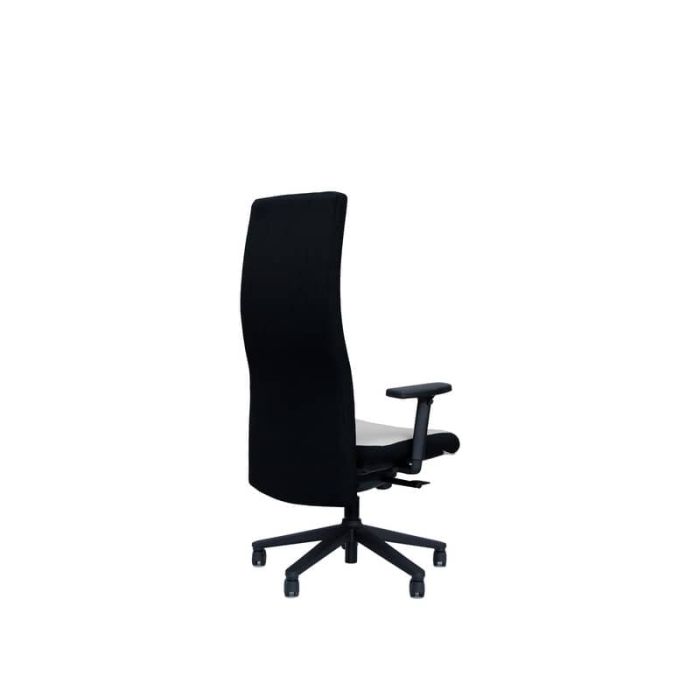 Poltrona direzionale girevole Unisit Next schienale alto regolabile - rivest. ignifugo nero - con braccioli - NEXT/IN main product photo