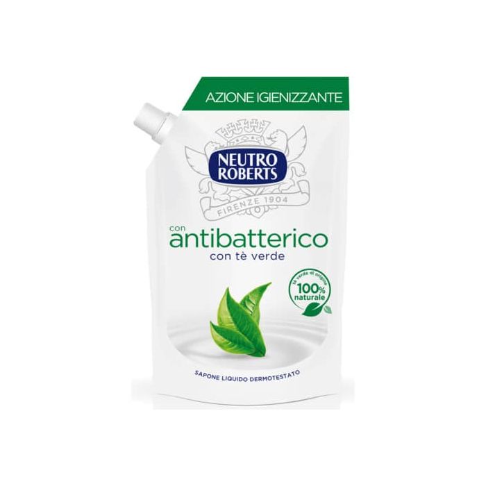 Sapone liquido - 400 ml Neutro Roberts Antibatterico - ecopouch 06-0269 main product photo
