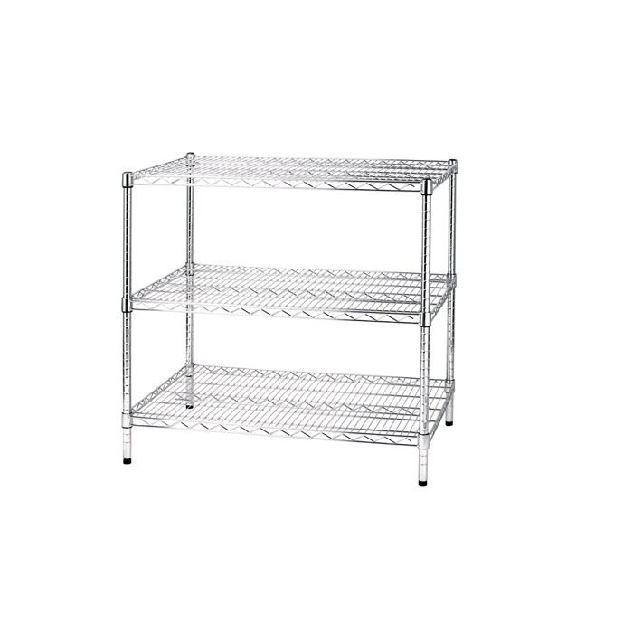 SERENA GROUP SCAFFALE 3 RIPIANI IN ACCIAIO CROMATO 60x90cm - H90cm ARCHIMEDE Kit ROBUSTO main product photo