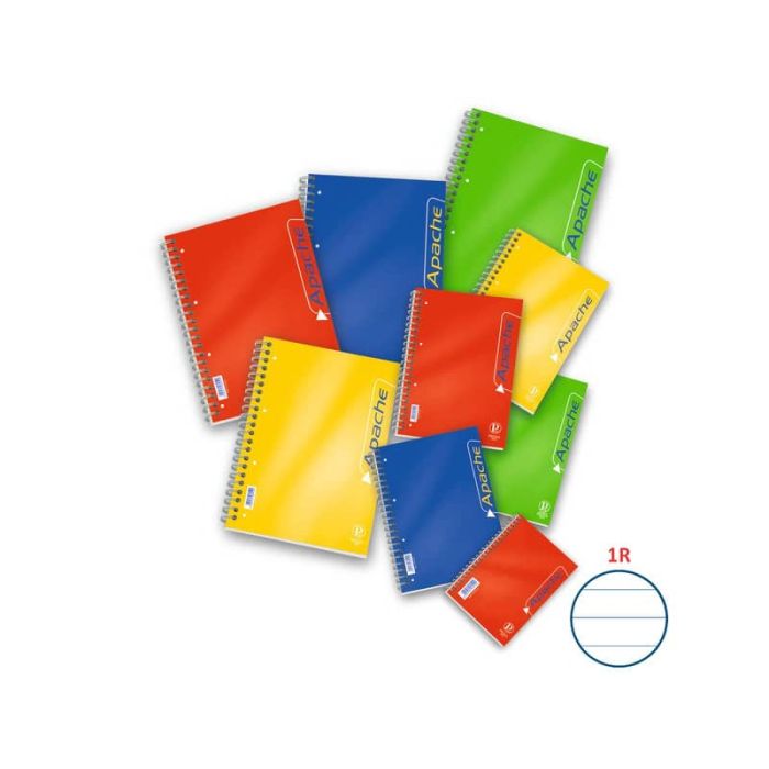 Blocco spiralato 140 fogli Pigna Apache a 4 fori A4 1R 02138061R main product photo