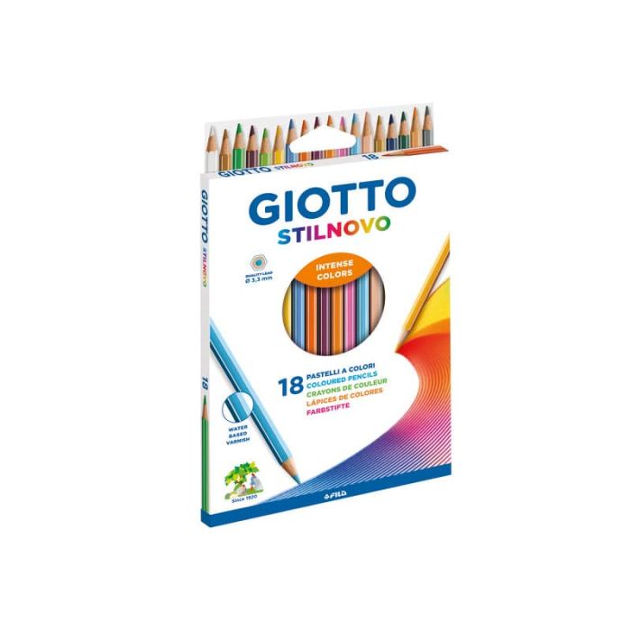 Matite colorate Giotto Stilnovo assortiti Astuccio da 18 - 27820000 main product photo