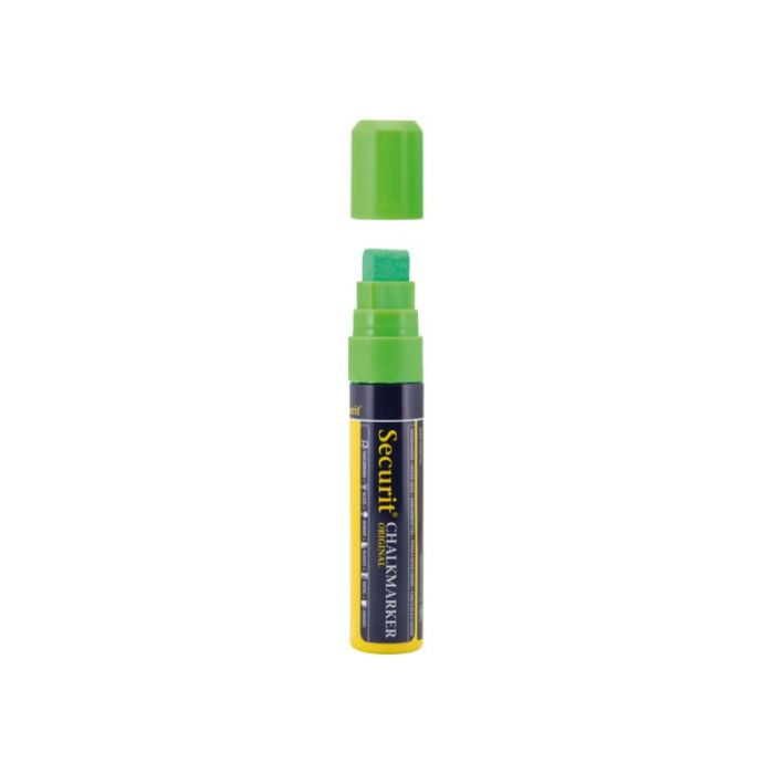 Pennarello singolo a gesso liquido Securit a punta grande 7-15 mm verde SMA720-GR main product photo