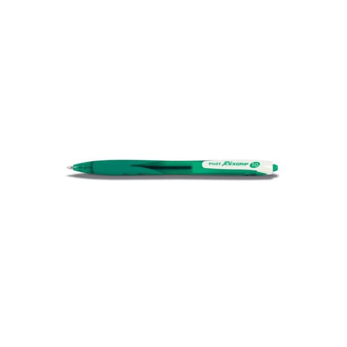 Penna a sfera ecologica Pilot Rexgrip Begreen ricaricabile 1 mm tratto M verde - 040013 main product photo