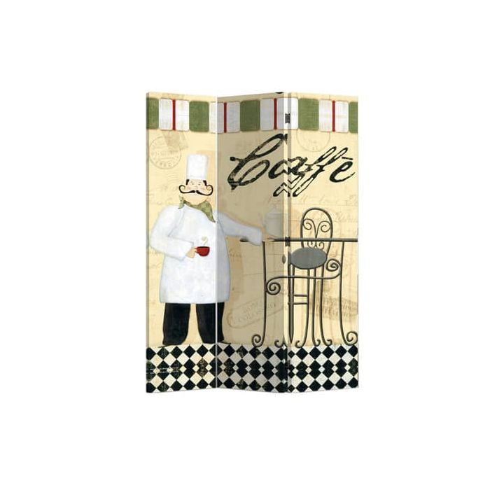 Paravento a 3 ante Serena Group in legno e carta di riso fantasia NY1071-3 main product photo