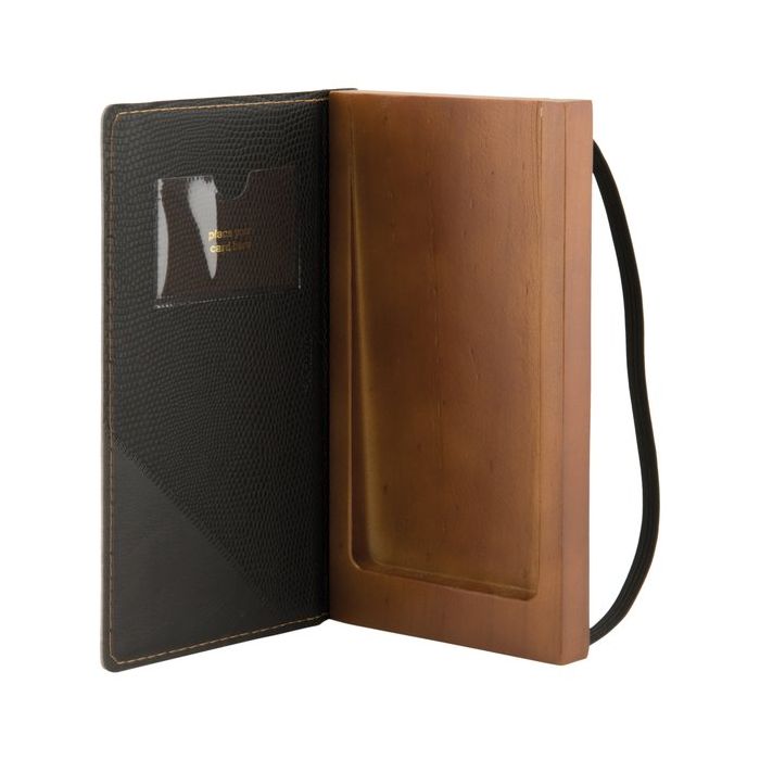 PORTA CONTO in LEGNO e SIMILPELLE Securit main product photo