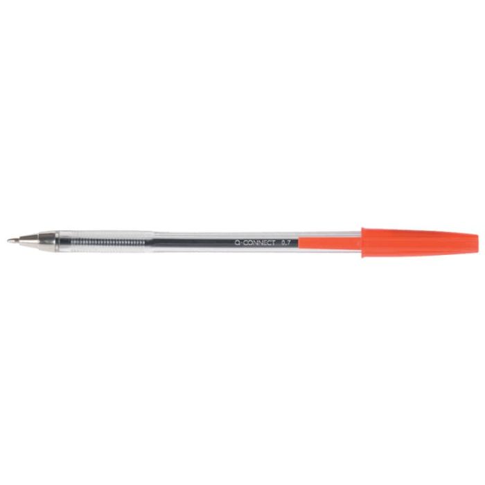 Penna a sfera Q-Connect tratto M - rosso conf. 20 pezzi - KF34044 main product photo