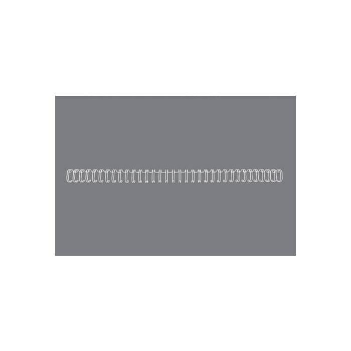 Spirali metalliche a 34 anelli GBC Wirebind 6mm A4 bianco RG810470 main product photo