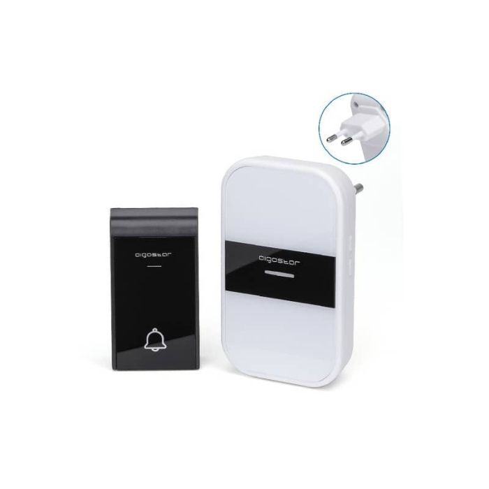 Kit campanello digitale wireless AC bianco, nero Aigostar 10x6x6,5/7,2x4x2 cm - 197919 main product photo