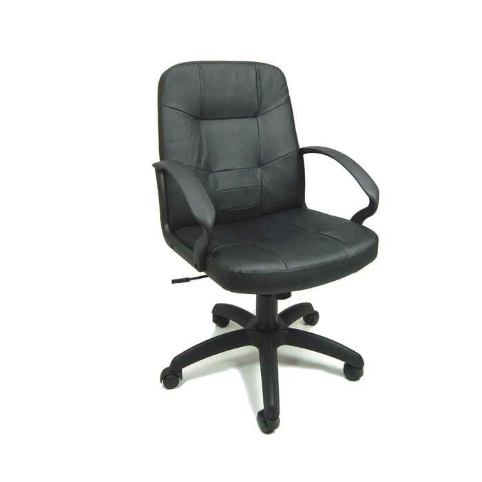 Poltrona visitatore Auriga D - semipelle - nero - Unisit main product photo
