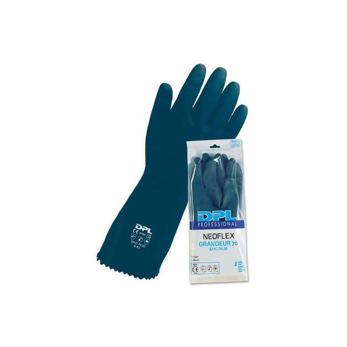 Guanti riusabili in neoprene e lattice Icoguanti blu notte L NGES/L main product photo