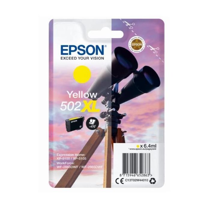 EPSON CART. GIALLO BINOCOLO 502 XL SERIE main product photo