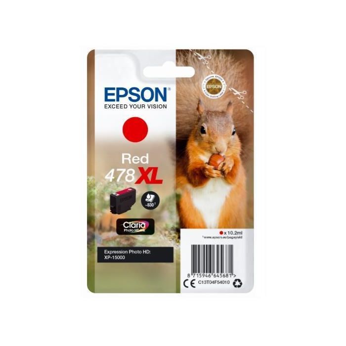 EPSON CART ROSSO PHOTO HD 478XL SCOIATTOL main product photo