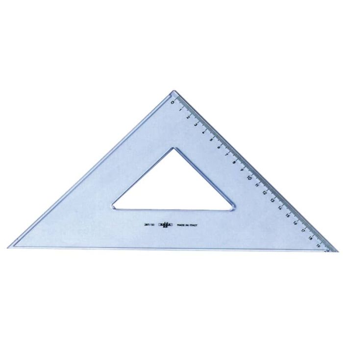 Squadra ARDA Linea Uni plastica termoresistente fumé ottico trasparente 45° cm 30 - 28730SS main product photo