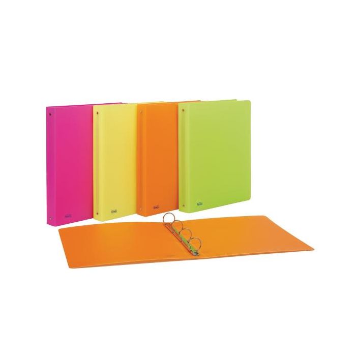 Raccoglitore a 4 anelli in PPL Neon D 30 - 22x30 cm - conf. da 10 pezzi in colori assortiti fluo - 400090369 main product photo