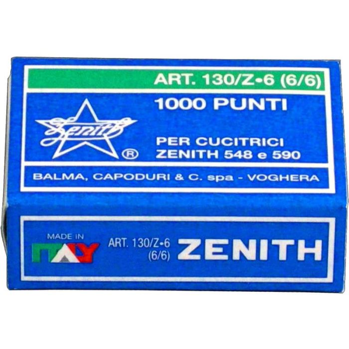 Punti metallici ZENITH 130/Z6 6/6 Conf. 1000 pezzi - 0301303601 main product photo