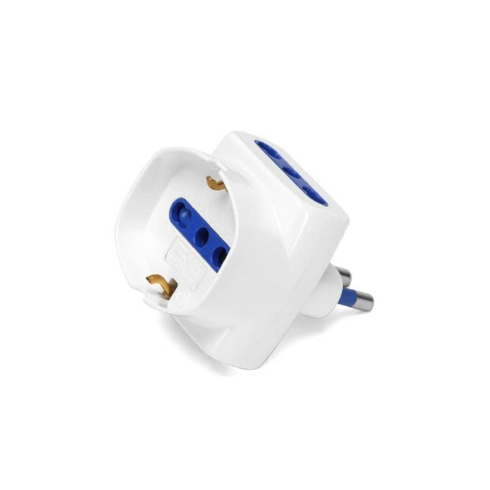 Adattatore a 3 vie 16A - bianco Aigostar 2 vie P17/11 & 1 via P40 (short) 218980 main product photo