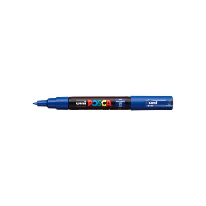 Marcatore a tempera POSCA Uni-Ball punta tonda 0,7 mm blu M PC1M B main product photo