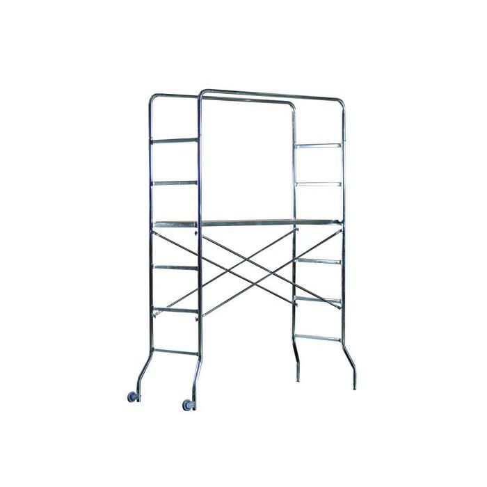 MARCHETTI TRABATTELLO in ACCIAIO ZINC. 130x60cm - H188cm Trio main product photo