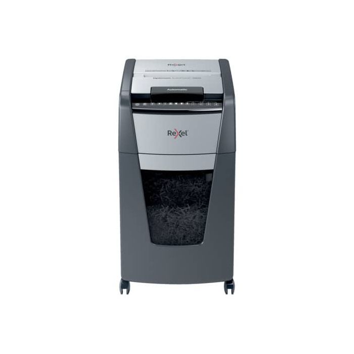 Distruggidocumenti Optimum AutoFeed+ 300X EU Rexel taglio a frammenti 4x26 mm DIN P-4 - nero - 2020300XEU main product photo
