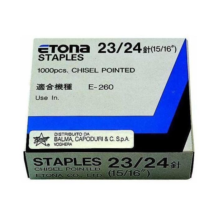 Punti metallici Etona Cf10X1000Punti Eto23/20 Acciaio - 0342204401 main product photo