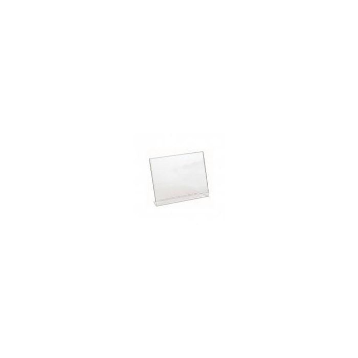 Portadepliant in acrilico con base a L Lebez formato 20x15 cm - orizzontale - trasparente - 7038 main product photo