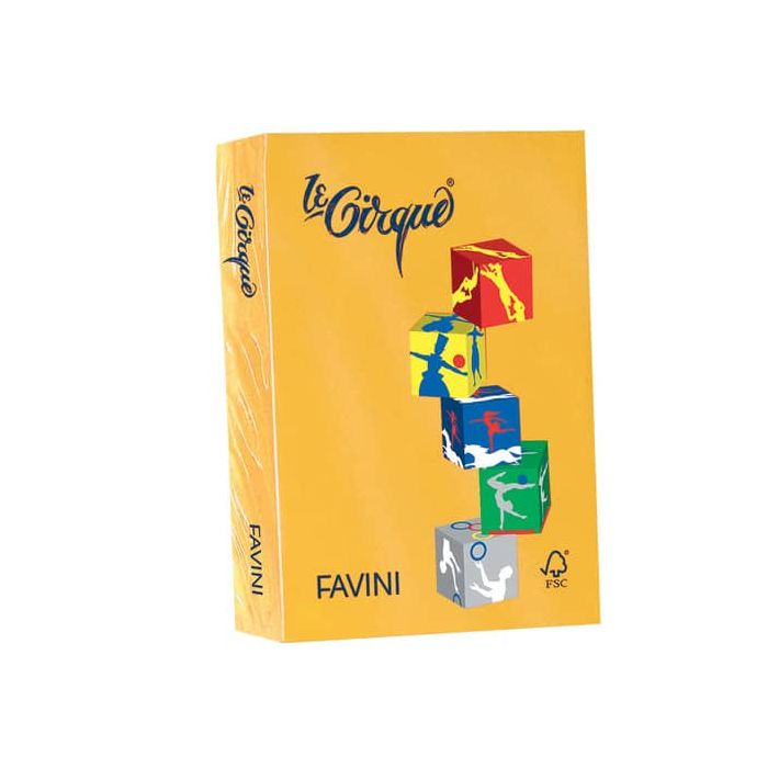Carta colorata FAVINI LE CIRQUE per tutte le tecnologie di stampa 80 g/m² A4 giallo oro 201 500 fogli - A71H504 main product photo