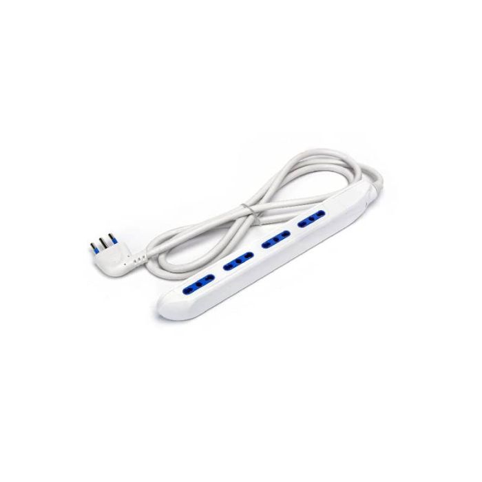 Multipresa stretta con interruttore 16A - cavo 1,5 m - bianco Aigostar a 4 vie P17/11 - 196837 main product photo
