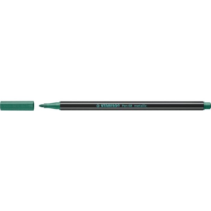 Pennarelli Stabilo Pen 68 metallic 1 mm verde metallizzato - 68/836 main product photo