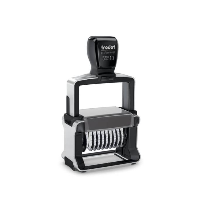Numeratore autoinchiostrante a 10 cifre TRODAT PROFESSIONAL 55510 4.0 in acciaio nero - 120202 main product photo