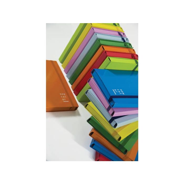 Cartella a 3 lembi con elastico piatto BREFIOCART NEW COLOR 25x35 cm dorso 3 cm arancio - 0221303.AR main product photo