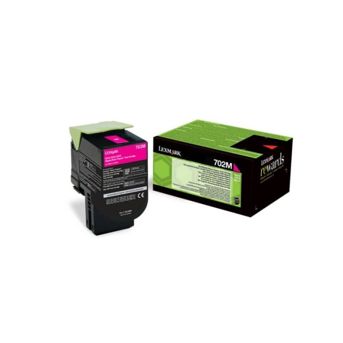 Toner return program 702M Lexmark magenta 70C20M0 main product photo