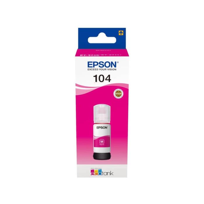 Inchiostro in bottiglia Epson 104 EcoTank magenta EPSON C13T00P340 main product photo