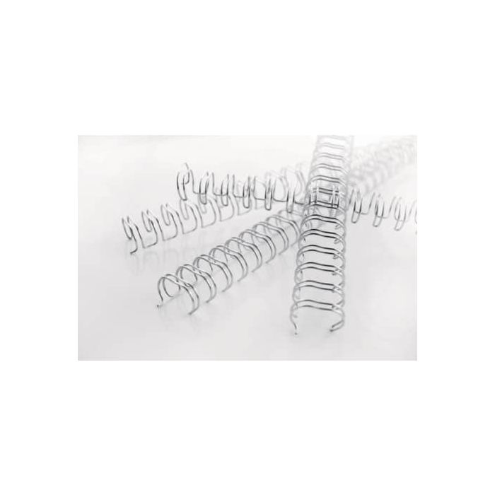 Spirali metalliche a 34 anelli GBC Wirebind 6 mm a4 nero conf da 100 spirali - RG810410 main product photo