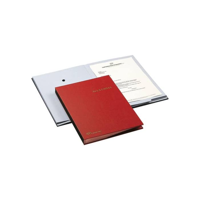 Libro Firma Fraschini 18 intercalari con fori rosso 618-A-DR main product photo