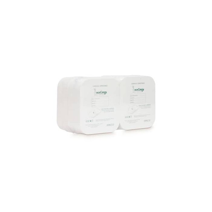 Coperchi per vaschette bio-compostabili ecoCanny Take Away in cartoncino bianco 15,5x14 cm - conf. 100 pz - ECOCOP12 main product photo