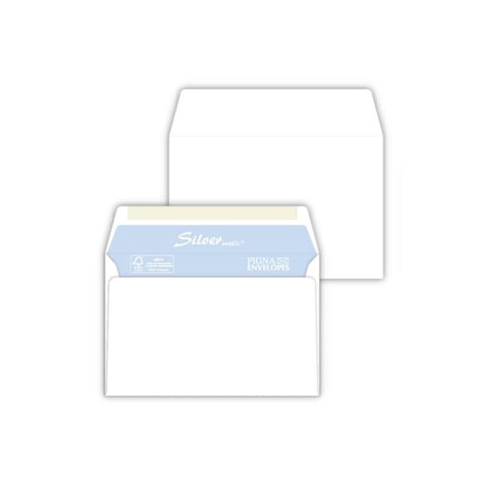 Buste senza finestra Pigna Envelopes Sandy 80 g/m² 120x180 mm bianco conf. 500 - 0388674 main product photo