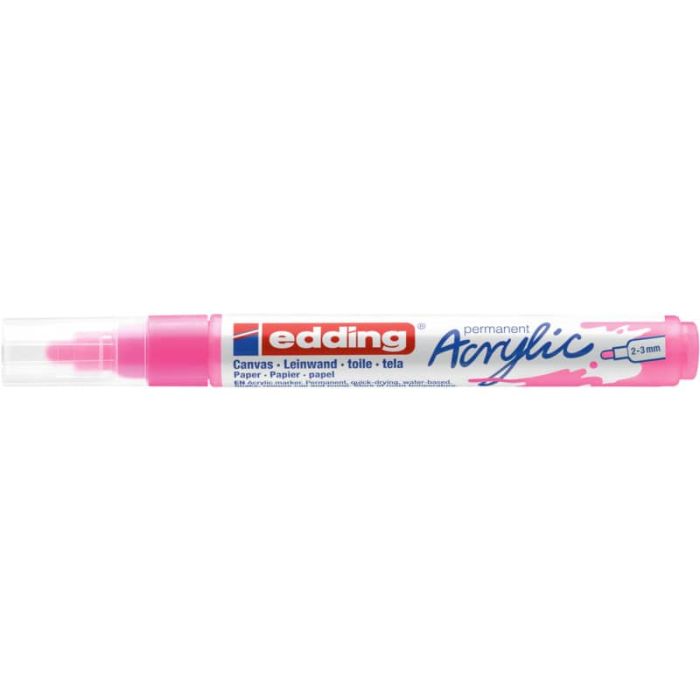 Marcatore acrilico Edding 5100 - punta tonda 2-3 mm tratto medio - rosa-fluo - 4-5100069 main product photo
