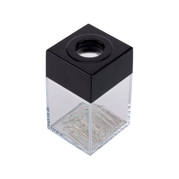 Dispenser portaclip Q-Connect nero/trasparente quadrato KF02132 main product photo