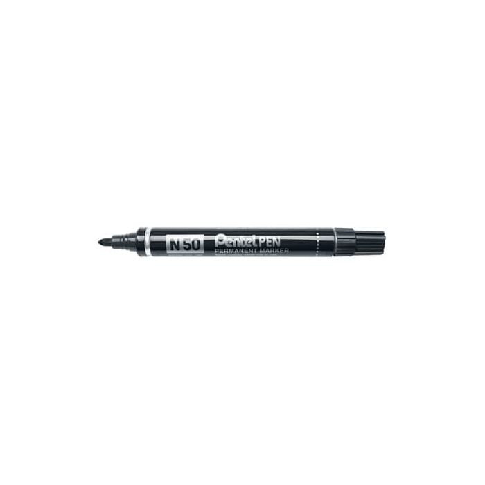 Marcatore professionale permanente Pentel N50 punta conica 4,3 mm nero N50-A main product photo