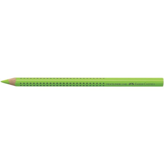 Matita evidenziatore Faber-Castell Textliner Dry 1148 Grip Jumbo verde fluo - 114863 main product photo
