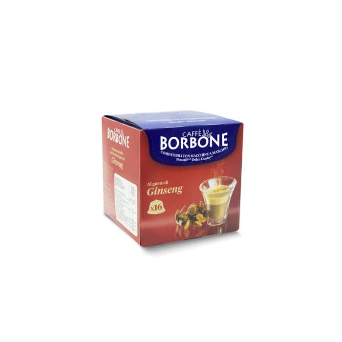 Capsule di preparato solubile per caffè al latte e ginseng 17 gr compatibili Caffe Borbone Nescaffè Dolce Gusto - main product photo