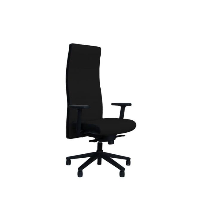 Poltrona direzionale girevole Unisit Next schienale alto regolabile - rivest. similpelle nero con braccioli NEXT/KN main product photo